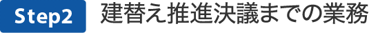 建替え推進決議までの業務