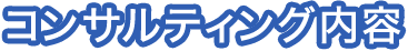 コンサルティング内容