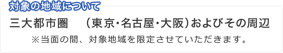 対象の地域について